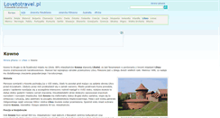 Desktop Screenshot of kowno.lovetotravel.pl