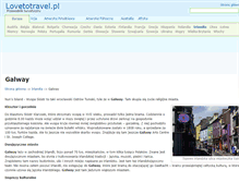 Tablet Screenshot of galway.lovetotravel.pl