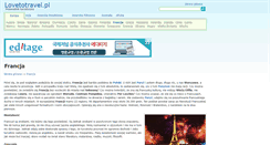 Desktop Screenshot of francja.lovetotravel.pl