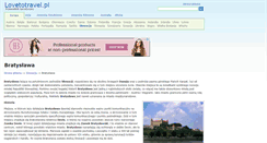 Desktop Screenshot of bratyslawa.lovetotravel.pl