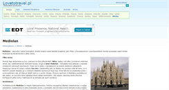 Desktop Screenshot of mediolan.lovetotravel.pl
