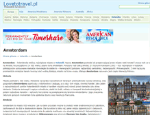 Tablet Screenshot of amsterdam.lovetotravel.pl