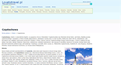 Desktop Screenshot of czestochowa.lovetotravel.pl