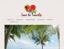 Tablet Screenshot of lovetotravel.com